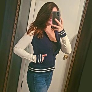 ☀️2 for 10! Faux Leather and Soft Cotton Jacket/Hoodie, Sporty